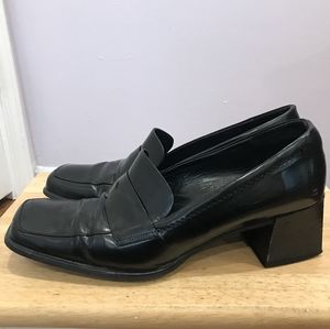 Heeled Black Loafers